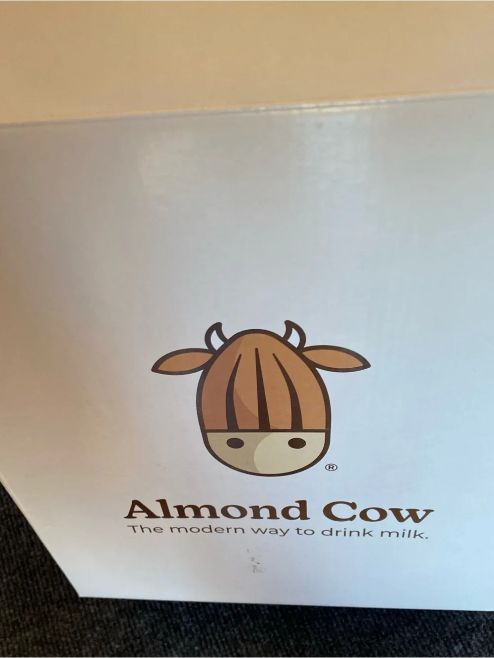 Clear Glass Bottle with Brown Cow Logo - Home Dining Drinkware